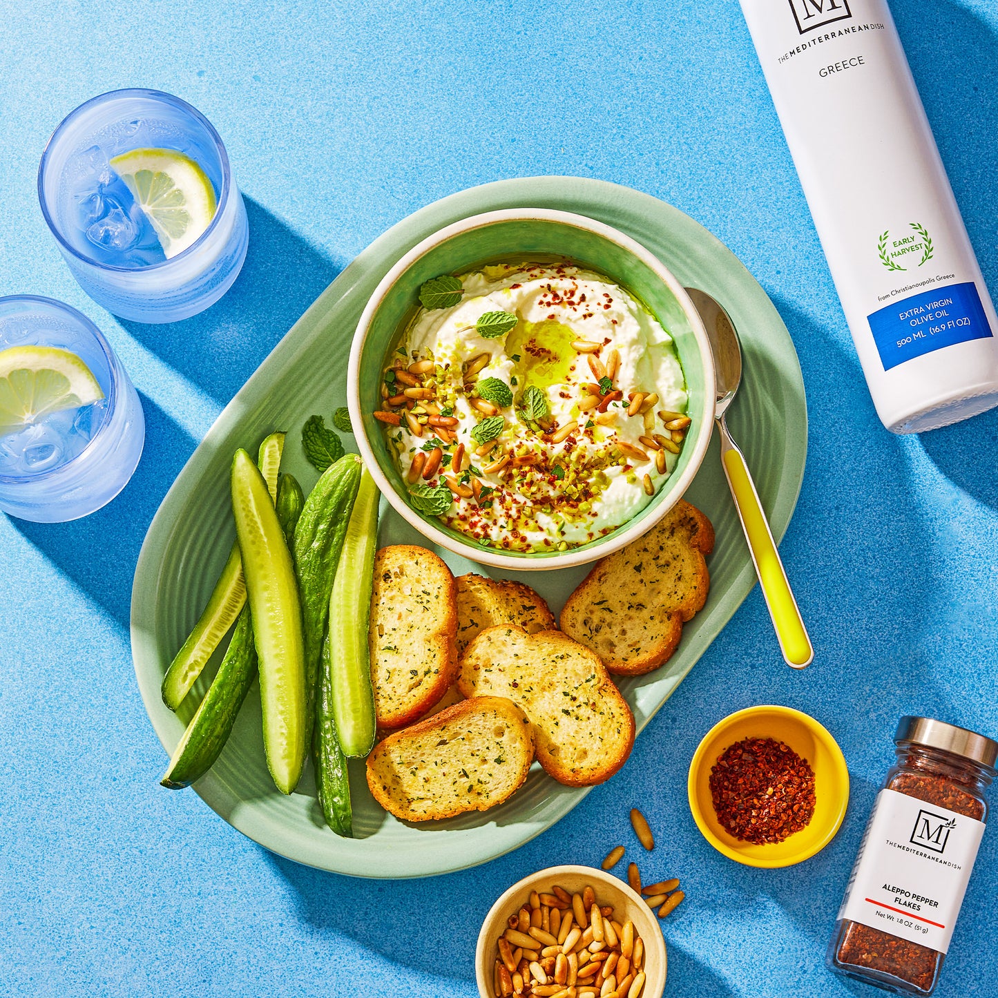 Mediterranean Essentials Olive Oil & Spice Set