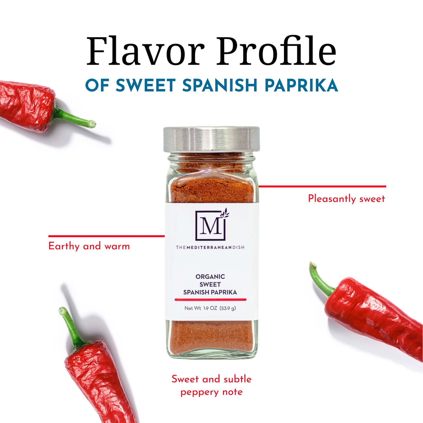 Sweet Spanish Paprika, Organic