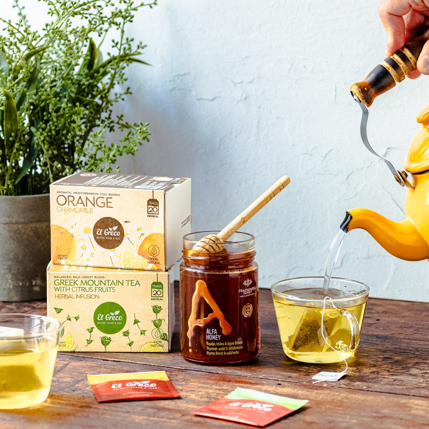 Mediterranean Moments Tea & Honey Set