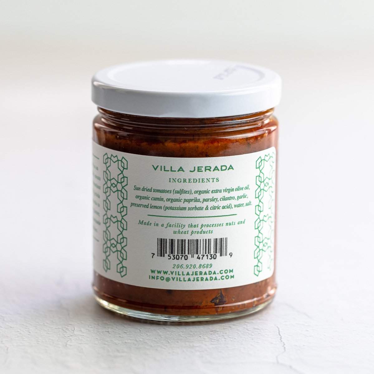 Jar of chermoula