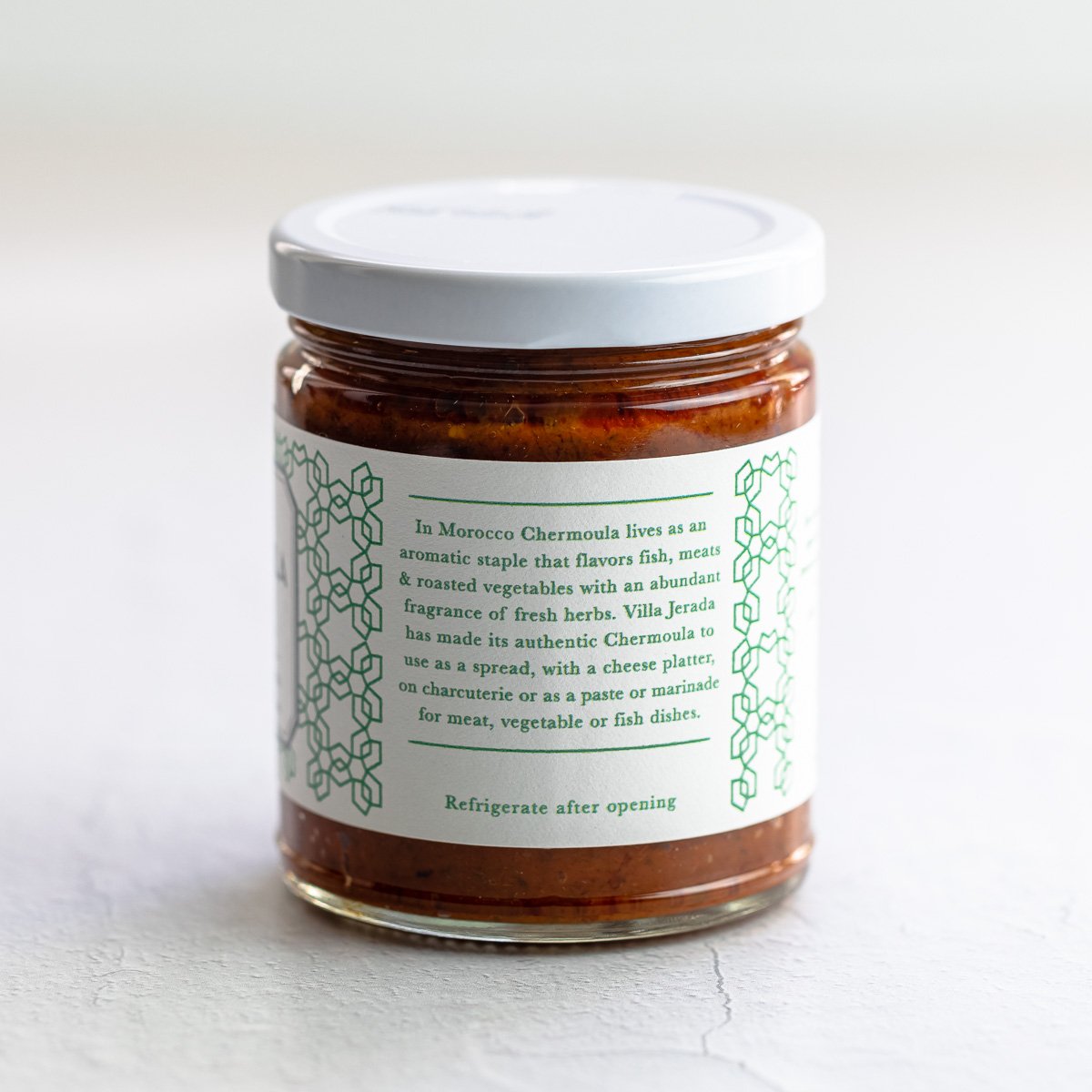 Jar of chermoula