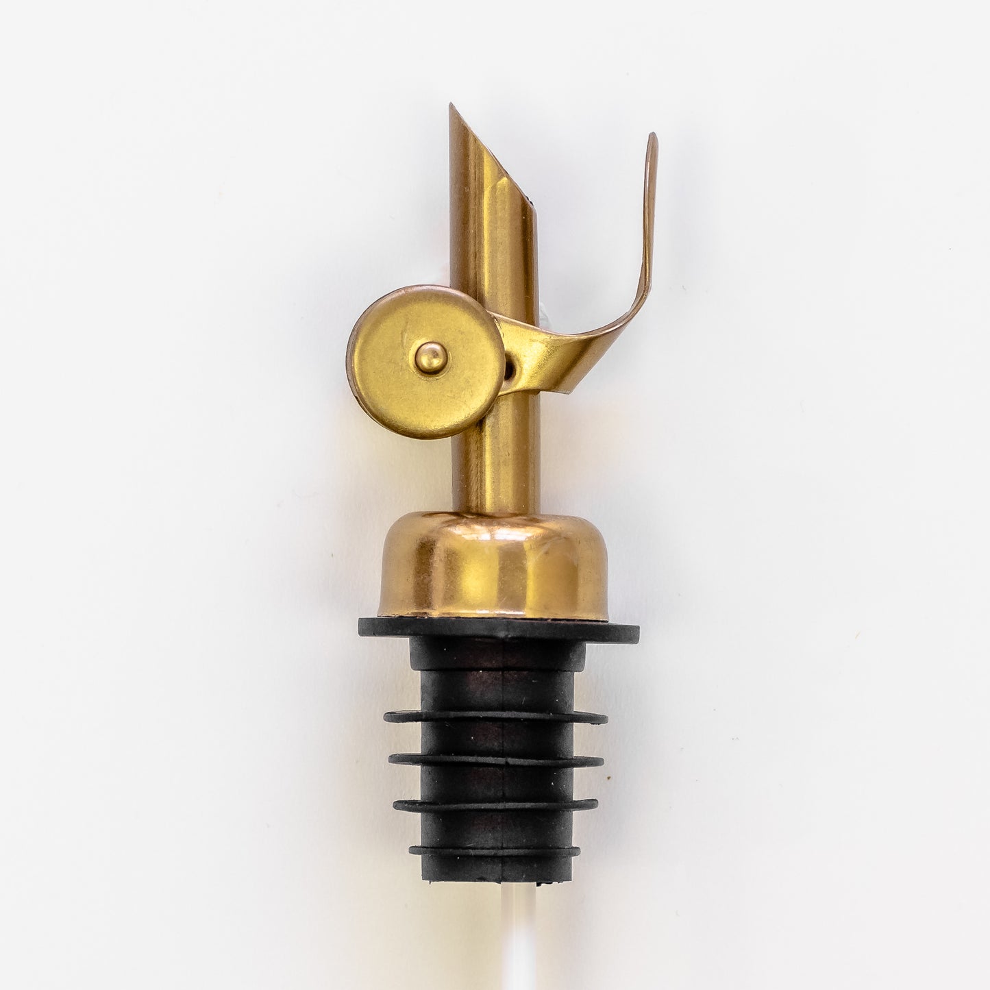 A premium olive oil pour spout - gold