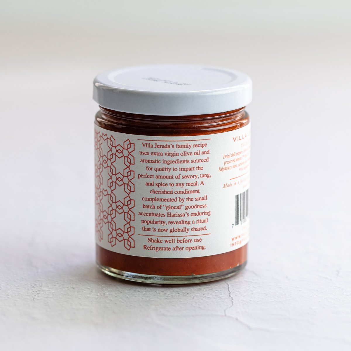 Jar of harissa paste