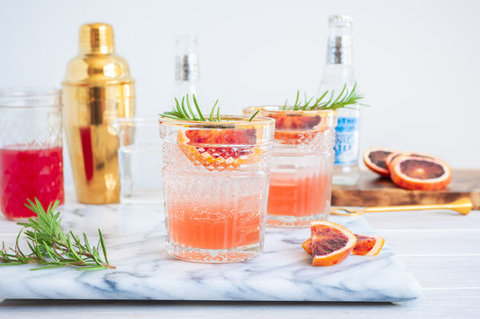Blood Orange Cocktail with Vodka and Rosemary