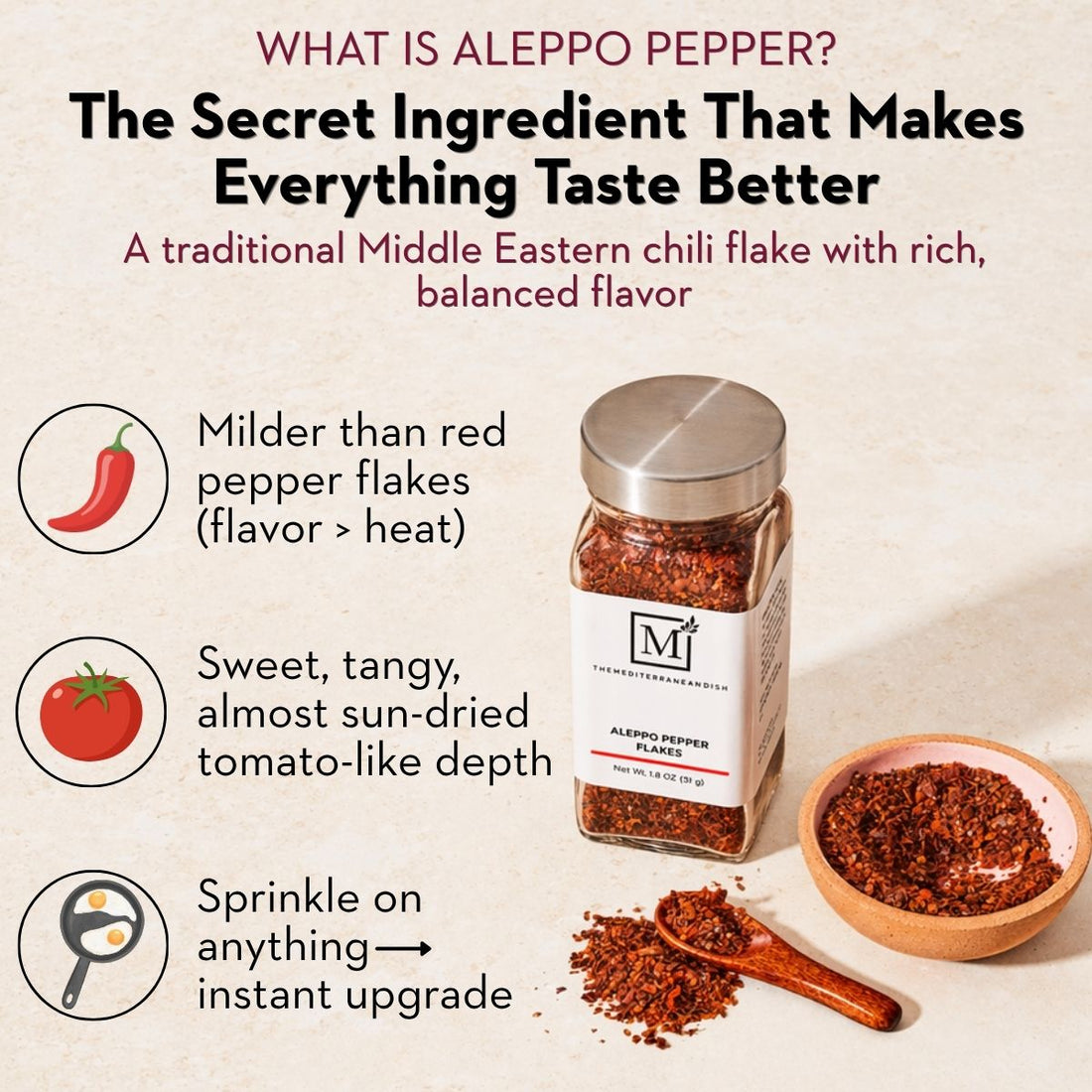 Aleppo Pepper | Bold, Authentic Spices | The Mediterranean Dish Shop
