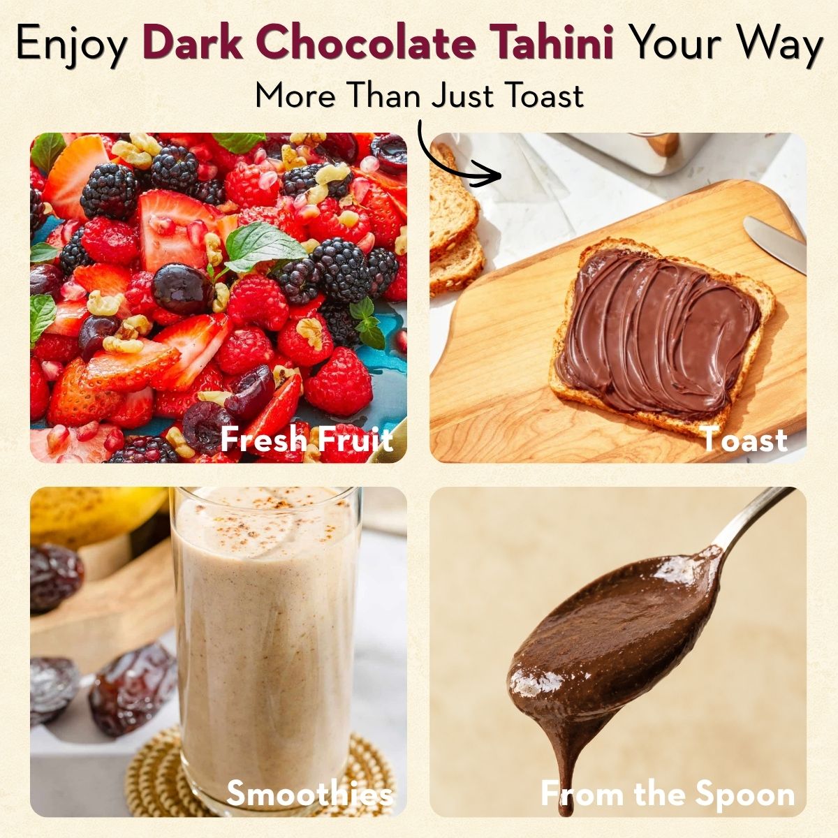 Dark Chocolate Sea Salt Tahini Sweet Spread