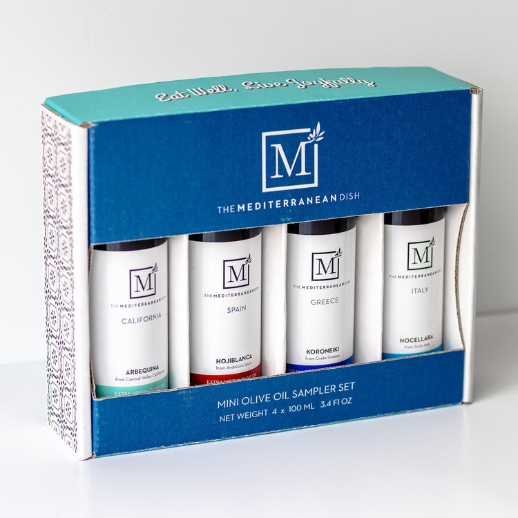 Mini Extra Virgin Olive Oil Sampler Set | The Mediterranean Dish Shop
