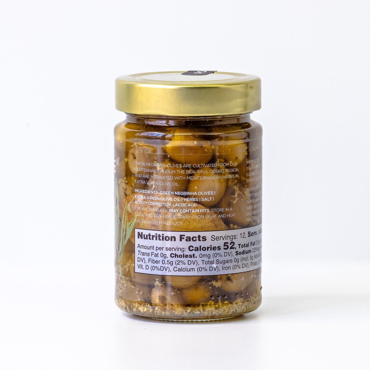 Green Negrinha Olives with Mediterranean Herbs