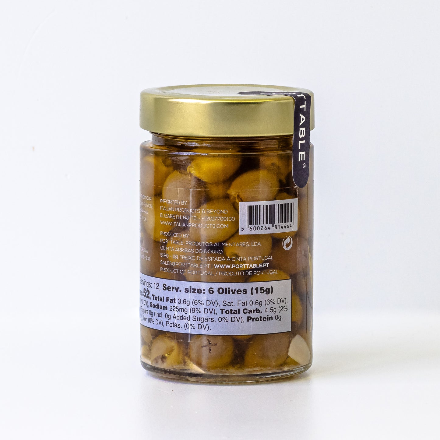 Green Negrinha Olives with Garlic