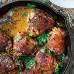 Cilantro lime chicken in large cast iron skillet