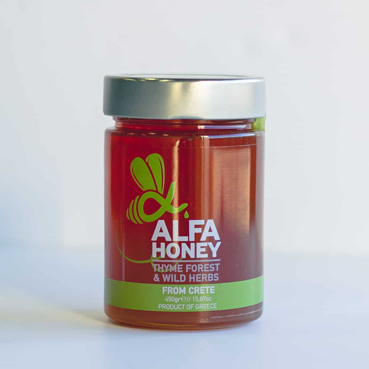 Large jar of Alfa honey