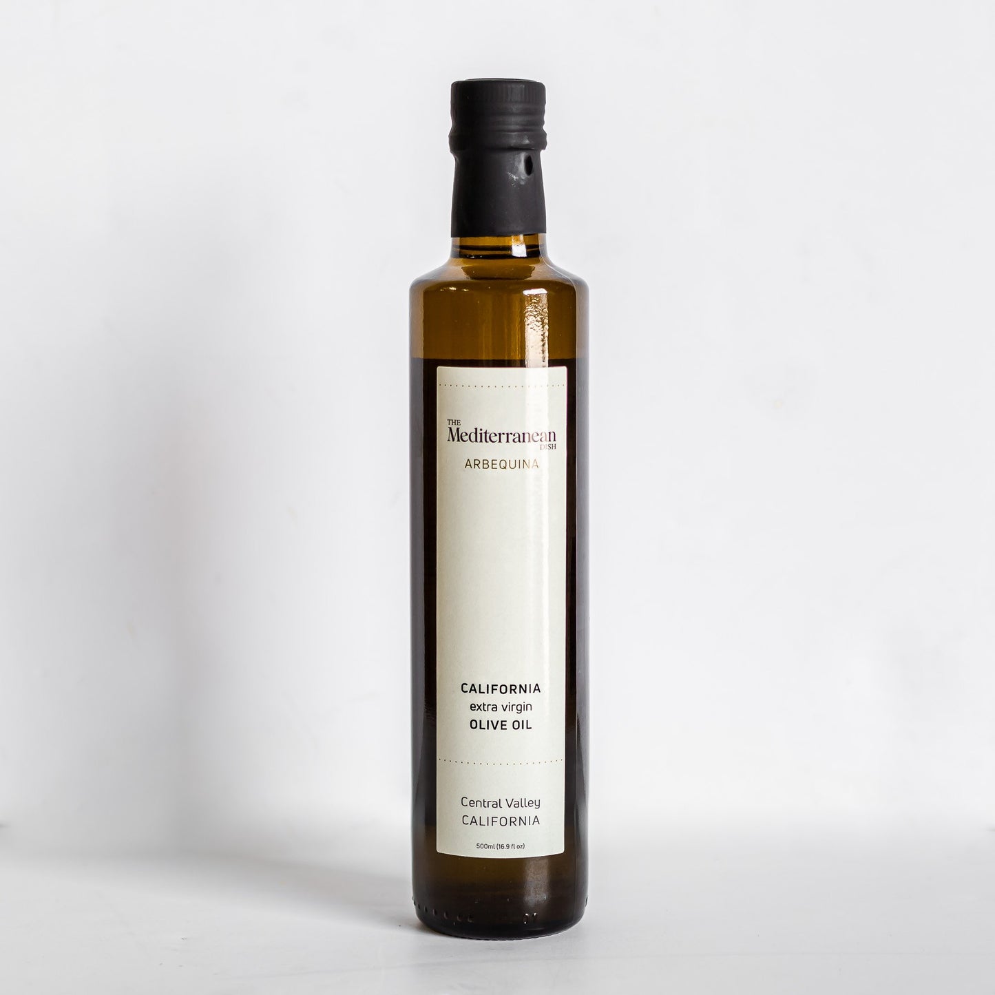 A bottle of arbequina olive oil