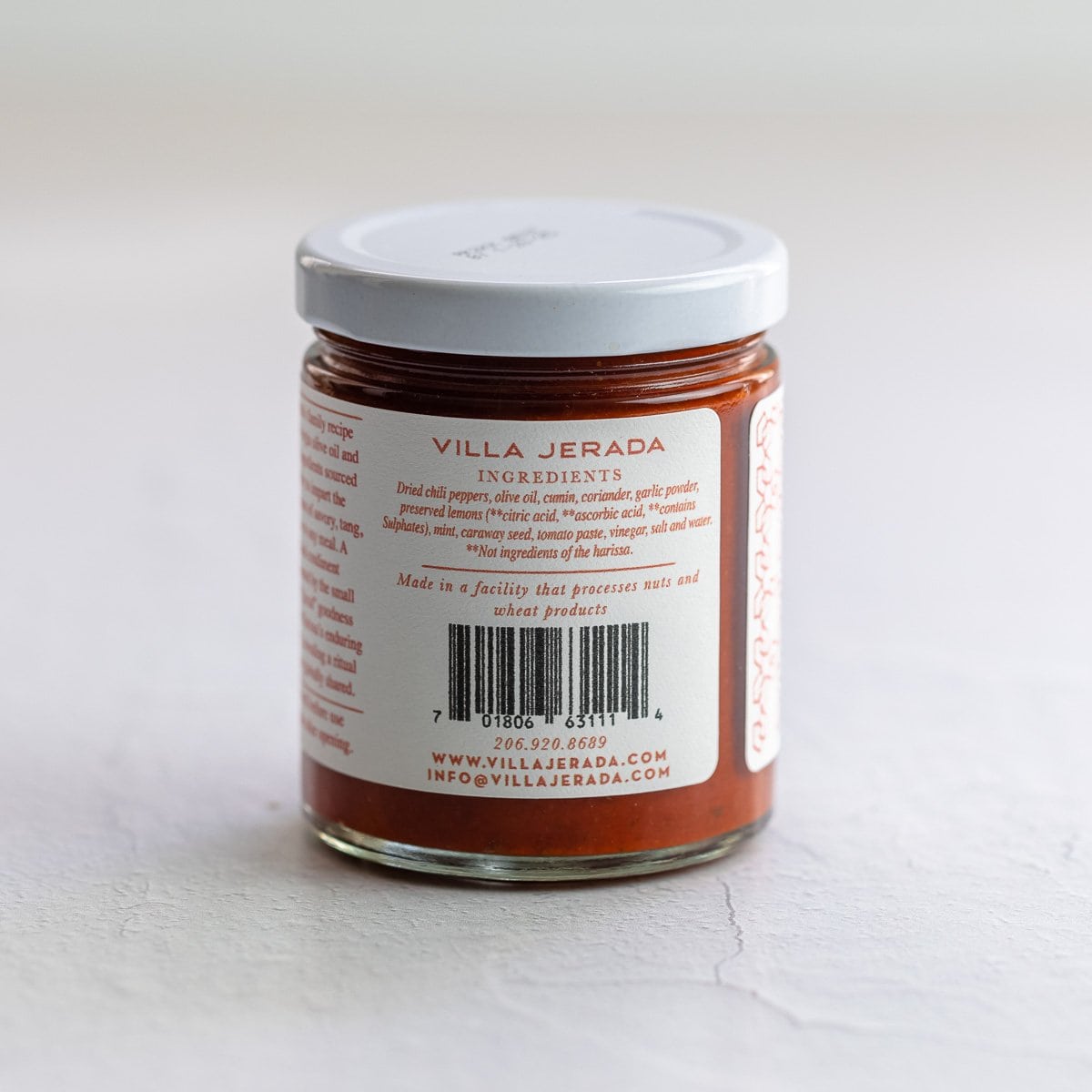 Jar of harissa paste